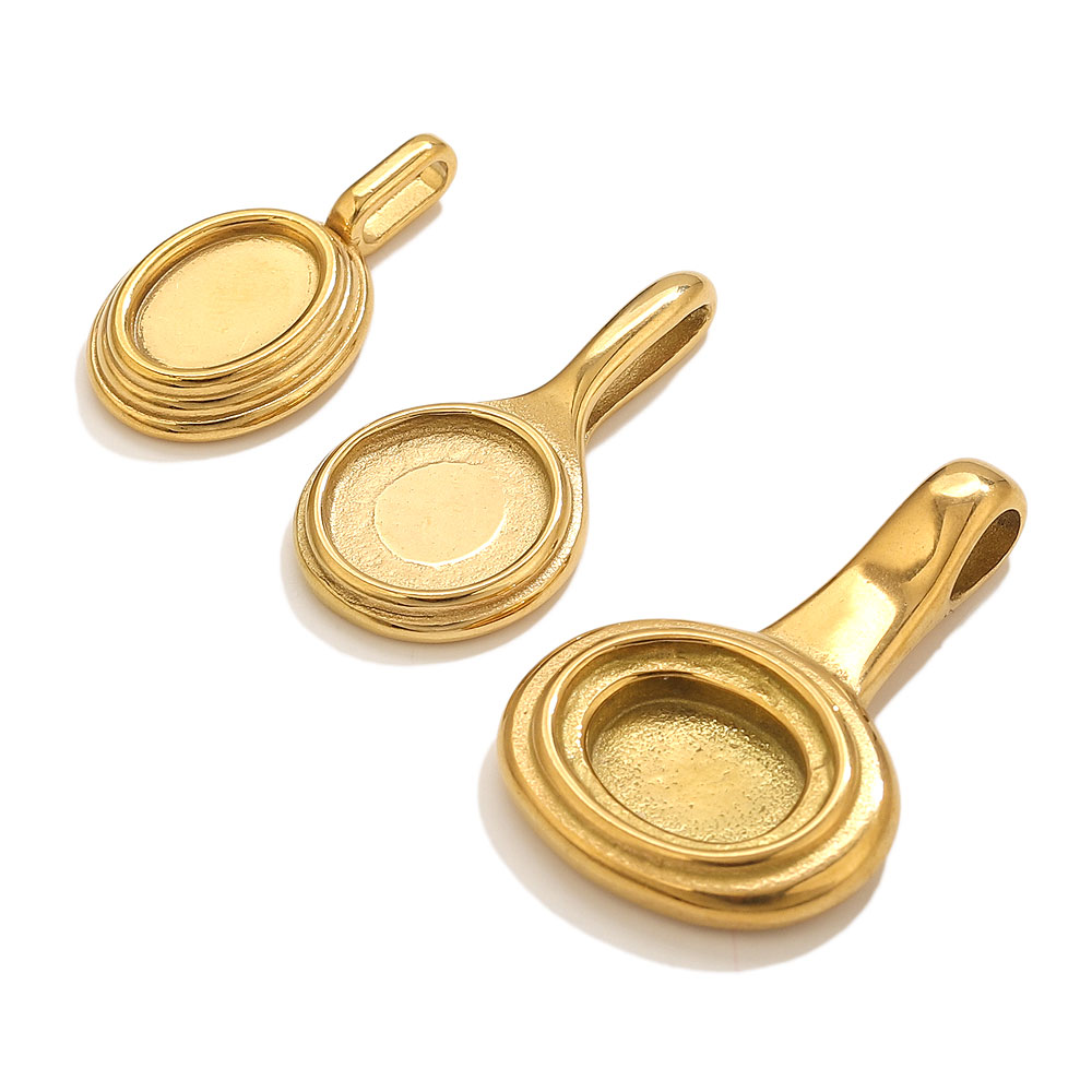5pcs Stainless Steel Round Ova - Resin Crafts review and price
