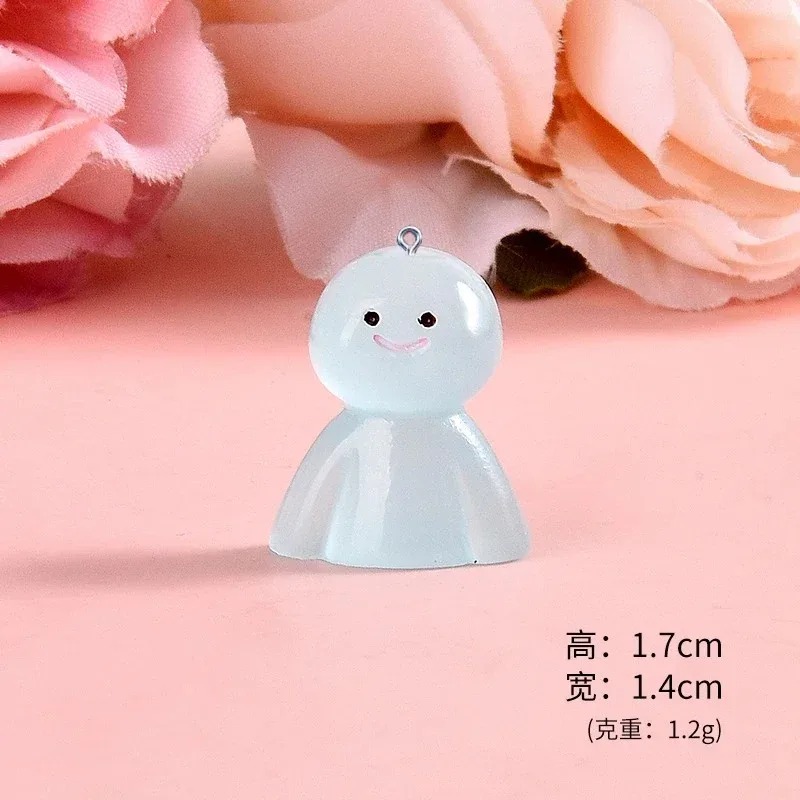 10Pcs Glow In Dark Cartoon Dol - Resin Craft Material review and price