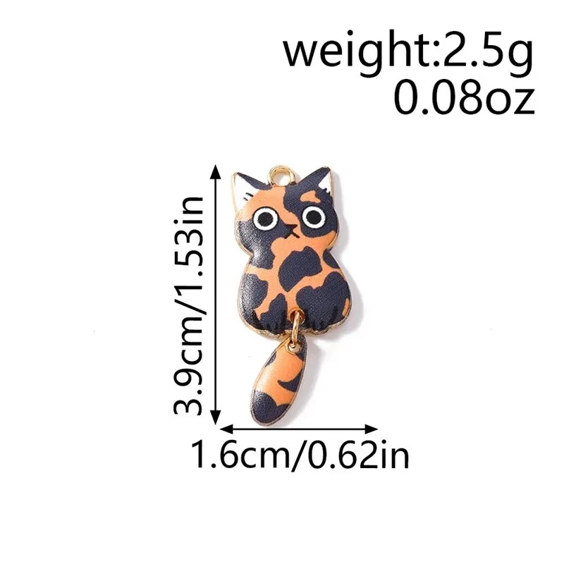10Pcs 16×39mm Cute Cartoon Cat - Resin Craft Material review and price