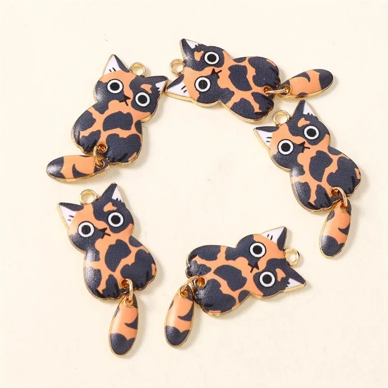 10Pcs 16×39mm Cute Cartoon Cat - Resin Craft Material review and price