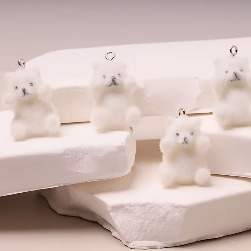 6Pcs Polar Bear Resin Charms C - Resin Craft Material review and price