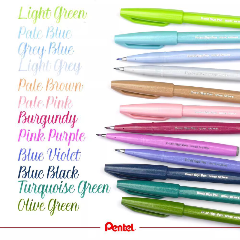 1PC Pentel Fude Brush Touch Si - Pentel Pen Sign Pen review and price