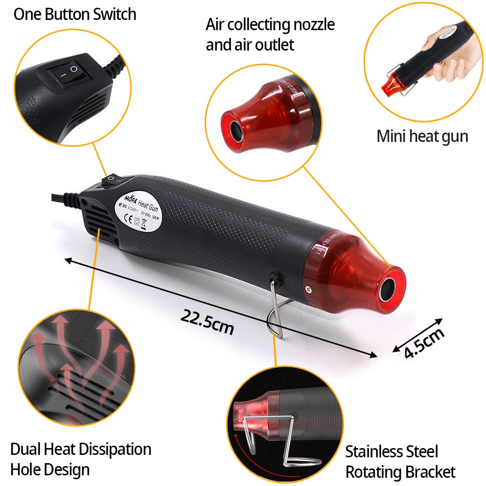300W Hot Air Heat Gun Electric - Heat Gun Small review and price