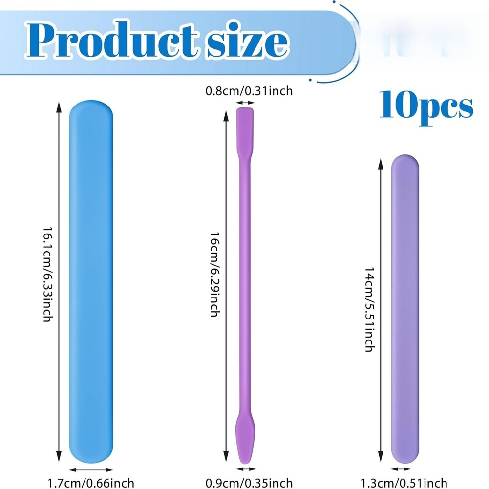 10 Piece Silicone Stirring Set - Resin Craft Workshop review and price